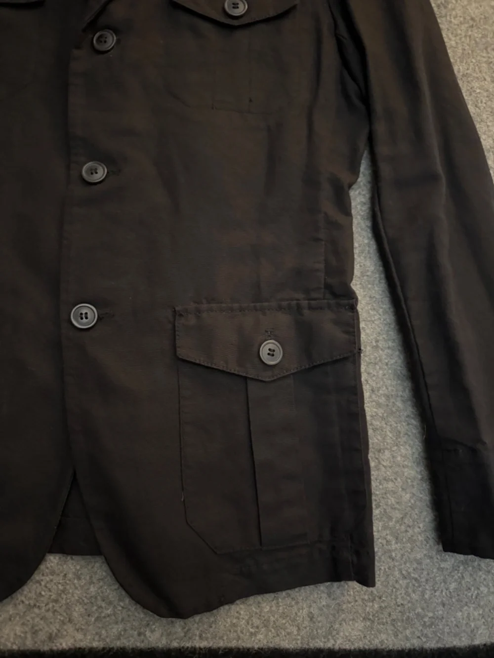 H&M Black Linen Blazer Jacket